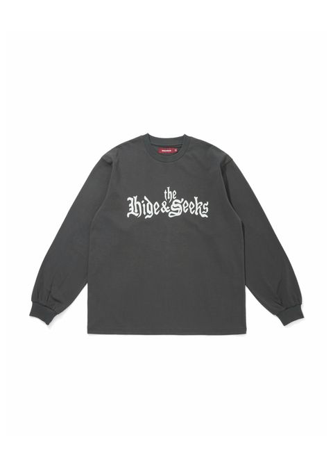 The H&S L/S Tee (CHARCOAL GRAY) / 西浦徹 コラボ ロンT