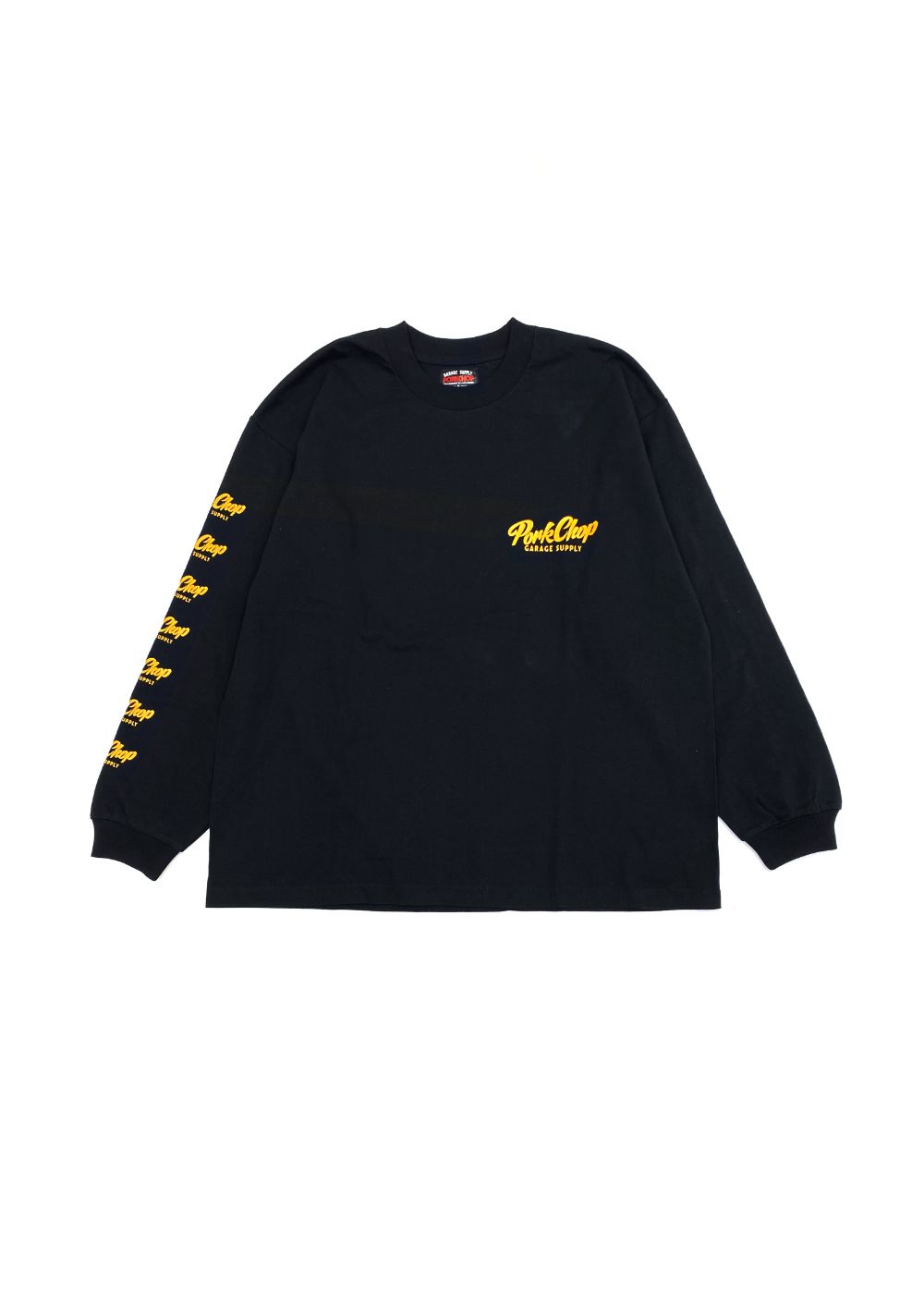 SCRIPT PORK L/S TEE (BLACK) / スクリプト ロゴ L/S Tシャツ