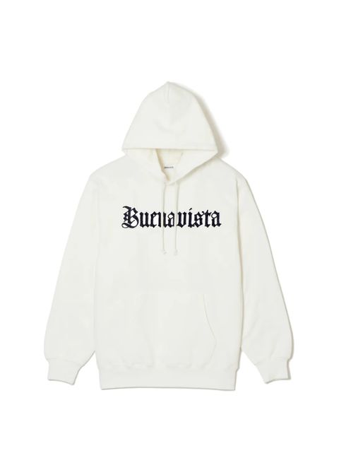 BV gothic logo hoodie (WHITE) / ゴシック ロゴ スウェット パーカー
