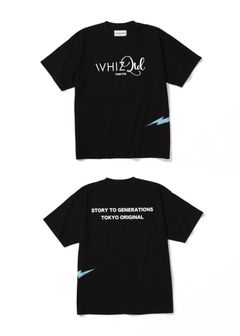 LIGHTNING TEE (BLACK) / ロゴ プリントTシャツ