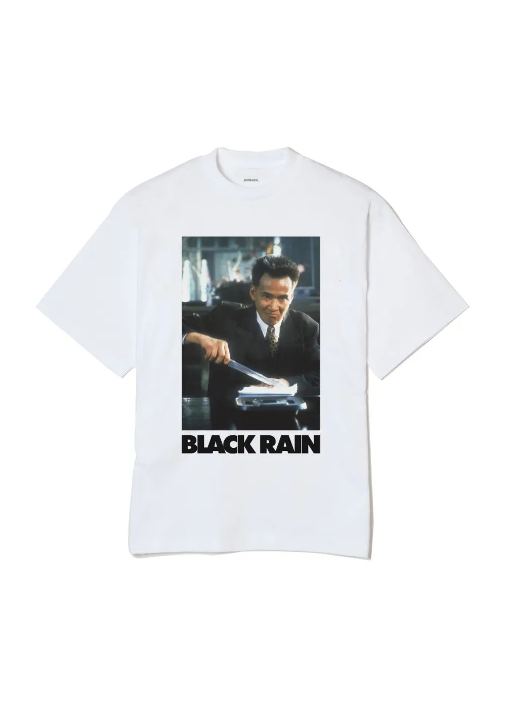 Black rain tee uno (WHITE) / ×ブラックレイン コラボ Tシャツ