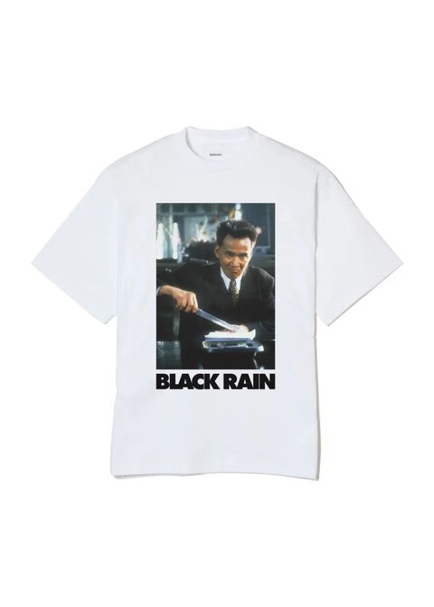 Black rain tee uno (WHITE) / ×ブラックレイン コラボ Tシャツ