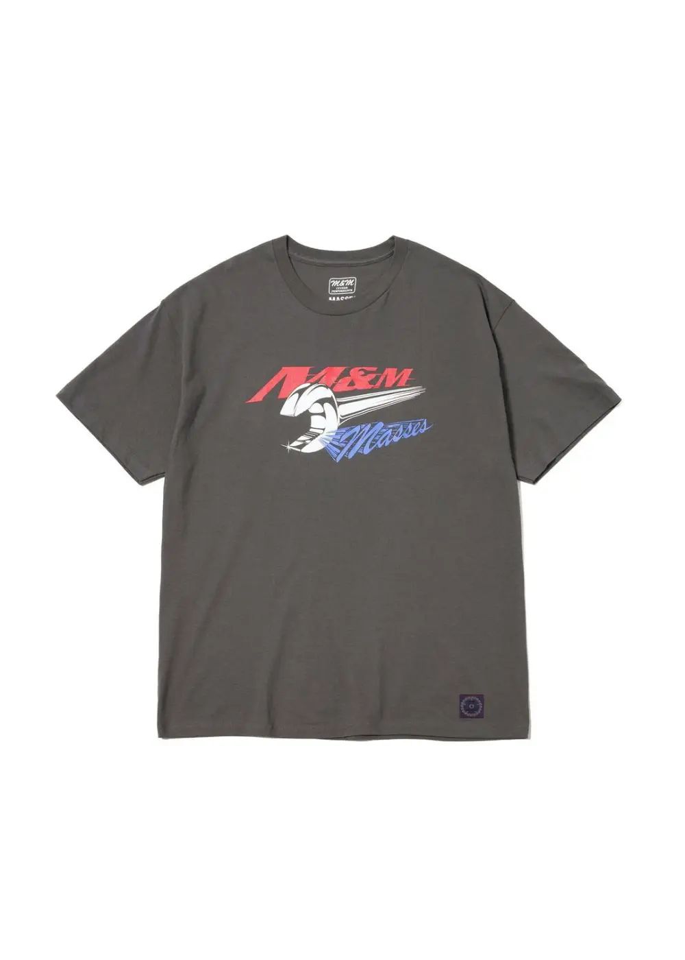 【ラスト1点】×MASSES T-SHIRT WRENCH M (CHARCOAL) / マシス コラボレーション プリントT