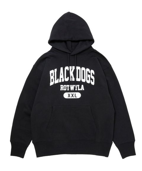 【ラスト1点】BD XXL PARKA (BLACK) / プリント スウェットパーカー