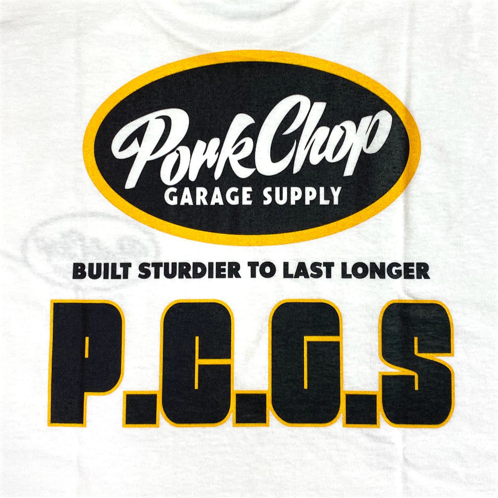 トップス PORKCHOP GARAGE SUPPLY PCGS BLOCK SWEAT PORKCHOP GARAGE SUPPLY - PCGS BLOCK TEE | east