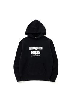 20TH RATS x NH HOODED (BLACK) / ラッツ 20周年記念 ×ネイバーフッド スウェットパーカー