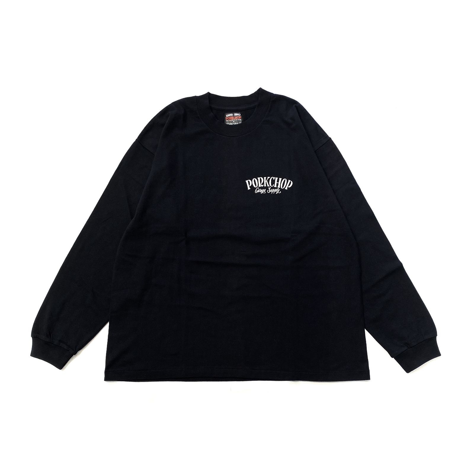 PORKCHOP - PORK BACK L/S TEE (BLACK) / ポークバック L/S Tシャツ