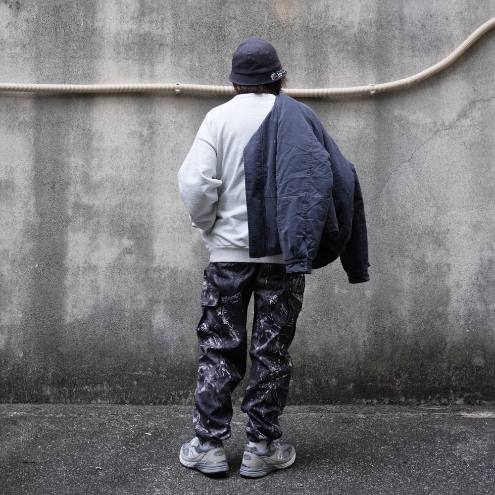 College Sweat Shirt (LIGHT GRAY) / オリジナル セットアップ クルーネック スウェット / セットアップ可能