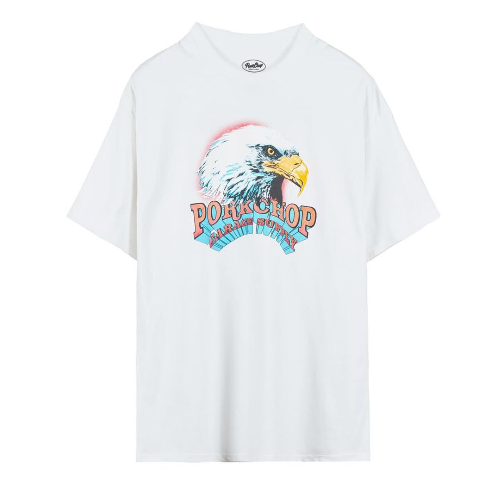 【ラスト1点】T-SHIRT EAGLE (×MASSES) (WHITE) / マシス コラボレーション Tシャツ