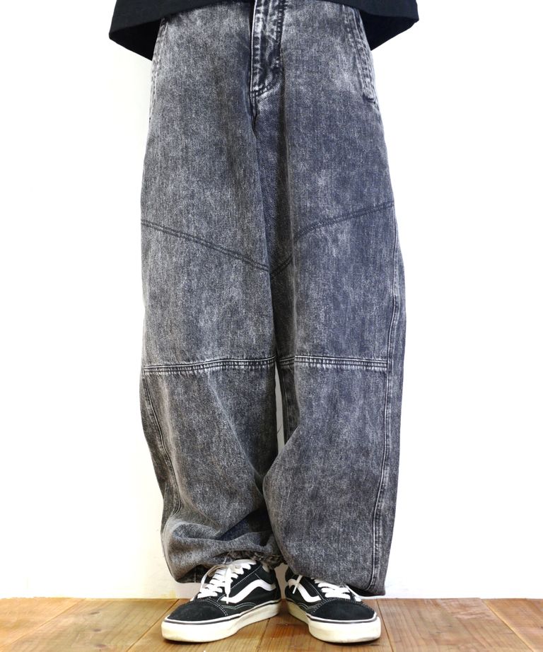 MINEDENIM - ×WILLY CHAVARRIA Black Denim CB.RAVER PANTS (BLACK 