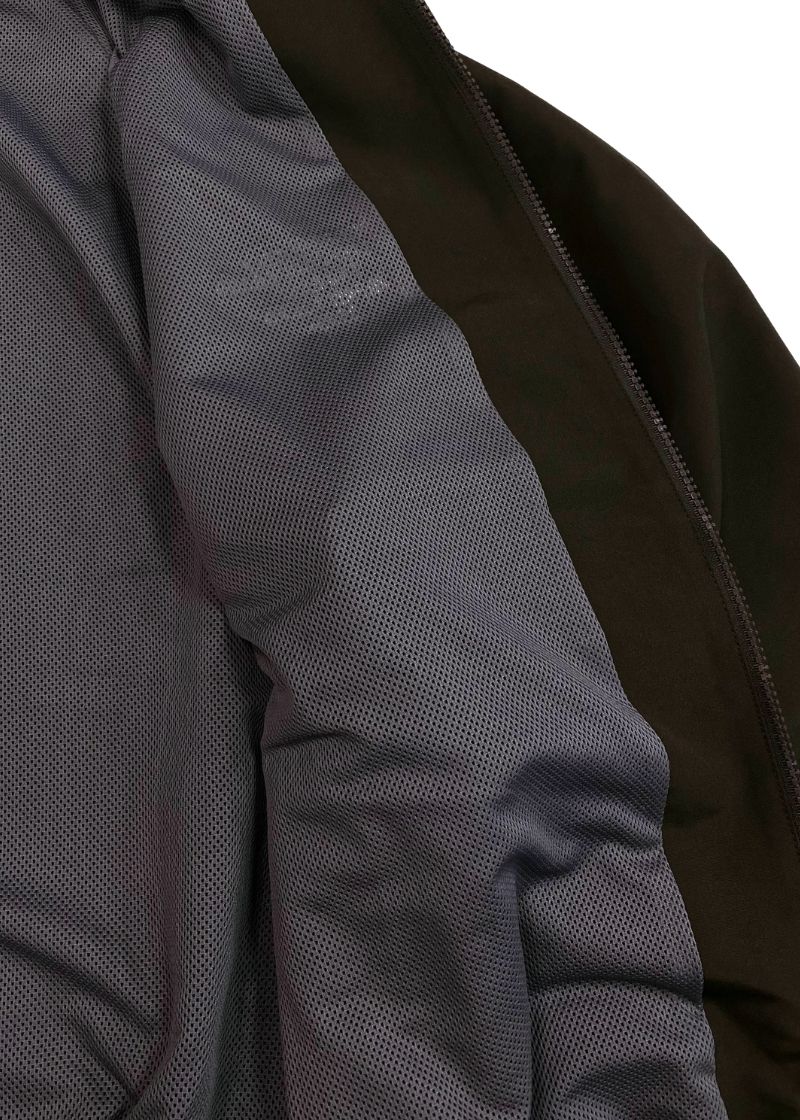 Nylon Zip Hooded Jacket (BROWN) / セットアップ フルジップ フード ジャケット