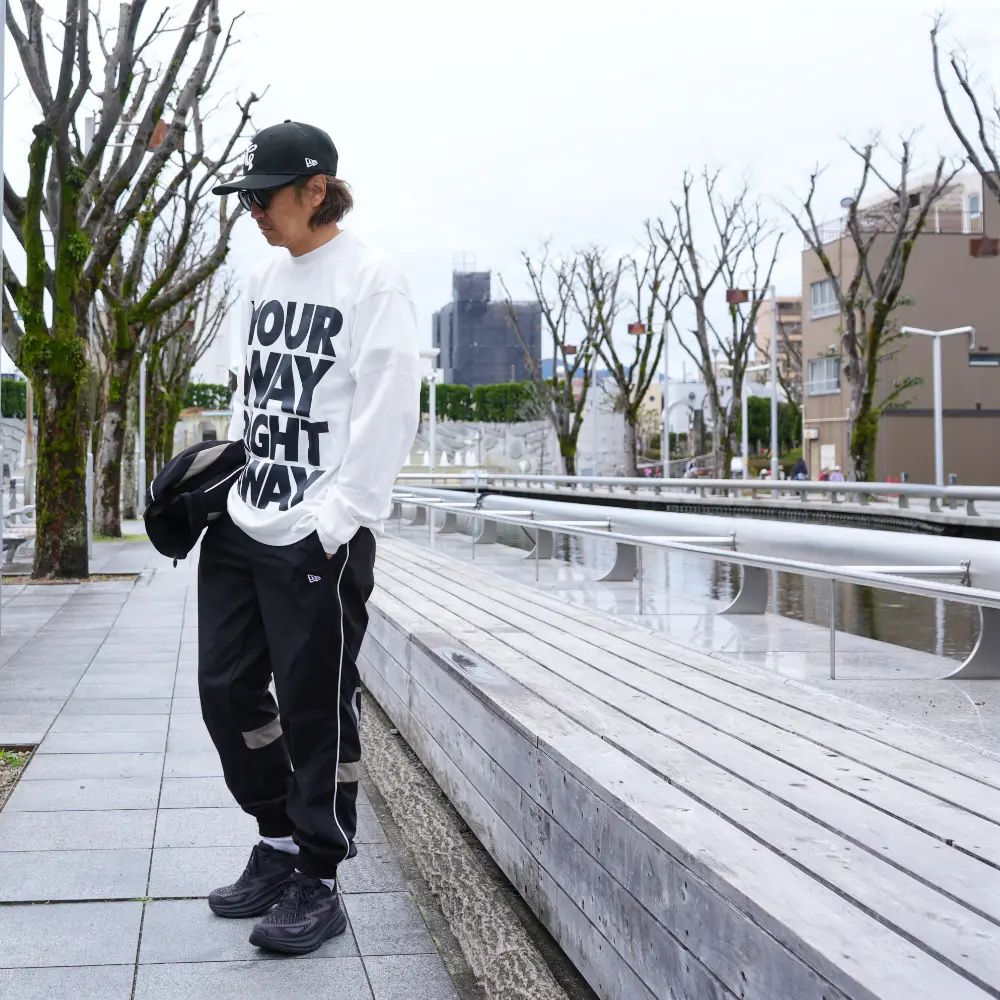 Y.W.R.A. LS TEE (WHITE) / オリジナル プリントロンT