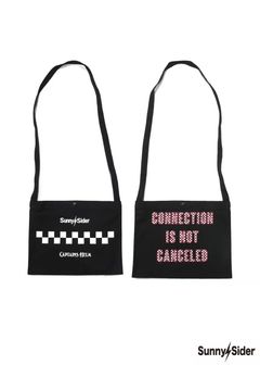 ×SUNNY C SIDER CHECKER SACOCHE (BLACK) / サニーシーサイダー コラボチェッカーロゴサコッシュ