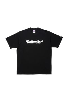 RW TEE (BLACK) / ロゴ プリント Tシャツ