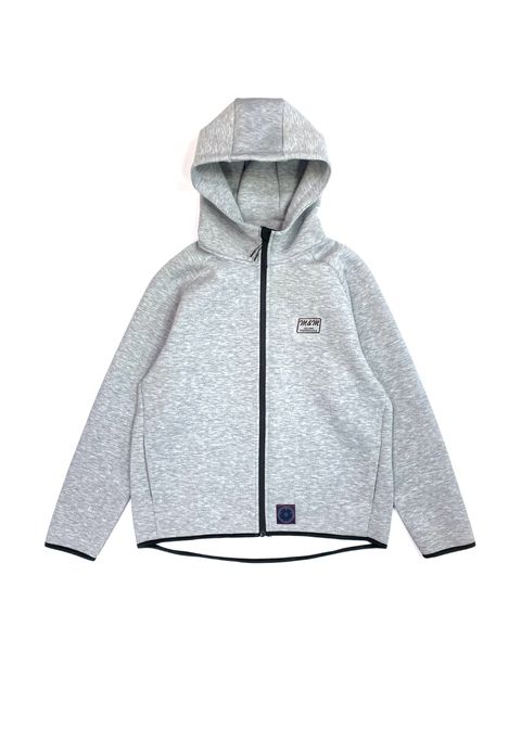 CARDBOARD KNIT FULL ZIP PARKA (H.GRAY) / フルジップ テックパーカー