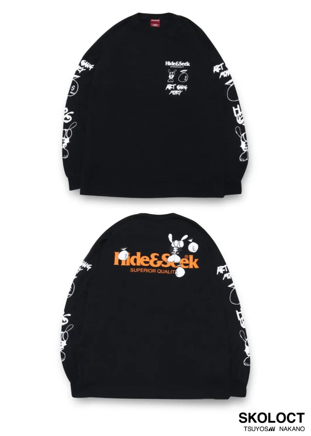 × SKOLOCT L/S Tee-1 (BLACK) / スコロクト コラボロンT