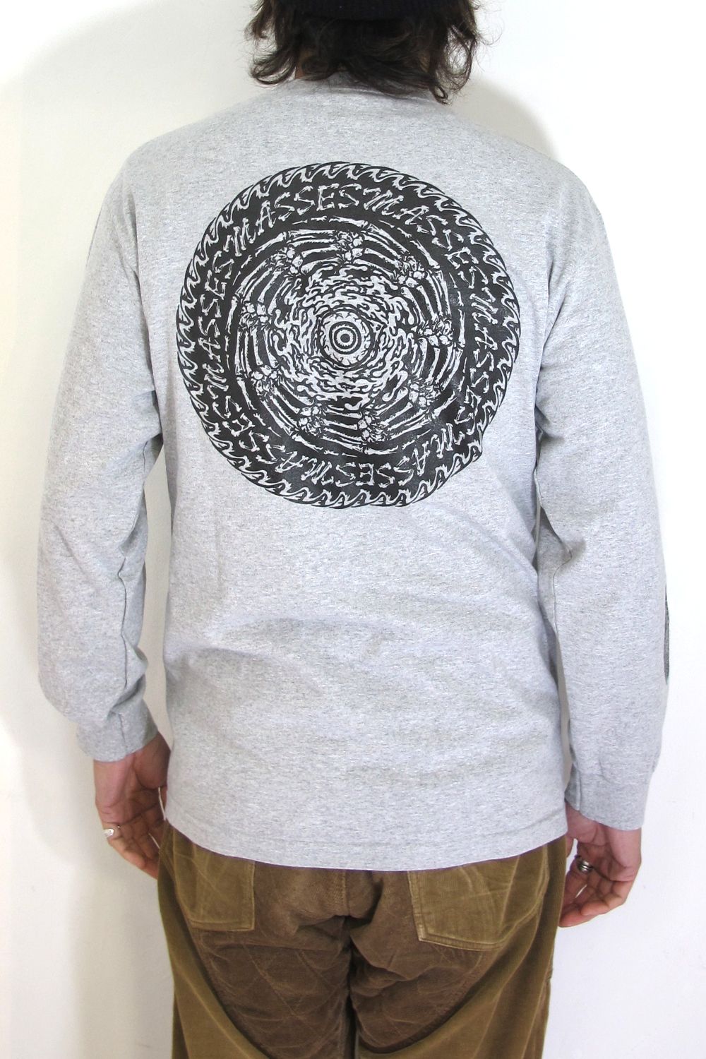 M&M CUSTOM PERFORMANCE - PRINT L/S TEE (×MASSES) (HEATHER GRAY