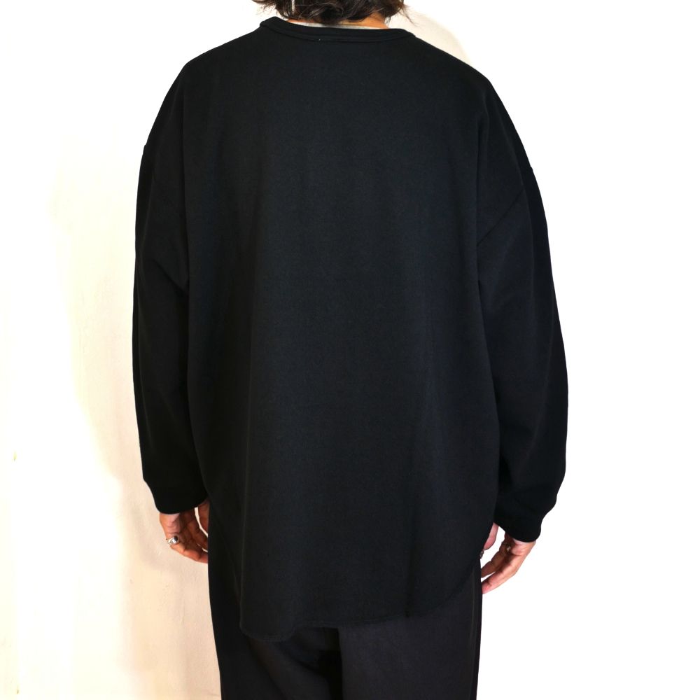 BOMBERHEAT®︎ MULTI WAY DROP CS (BLACK) / ボンバーヒート ビッグシルエット カットソー