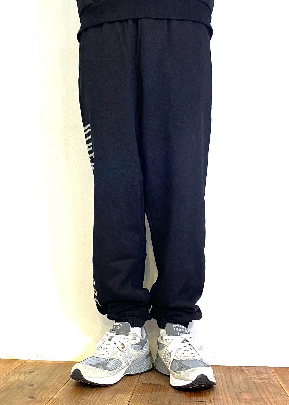 College Sweat Pant (BLACK) / オリジナル セットアップスウェットパンツ / セットアップ可能