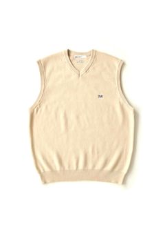 GDC×TW Cotton Knit Vest (BEIGE) / ×TW コラボ ニット ベスト