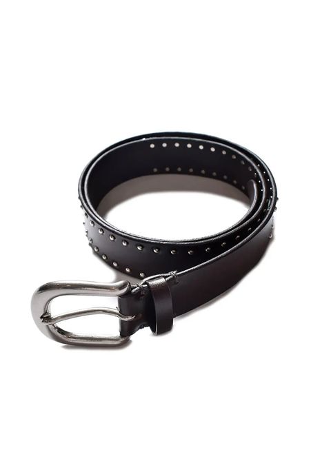 Double Studs Leather Belt (DBR) / ダブル スタッズ レザー ベルト