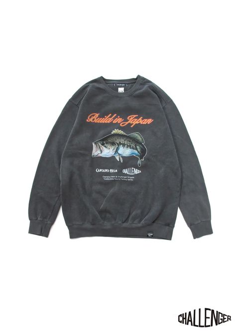 × CHALLENGER BUILT IN JP C/N SWEAT (SMOKE BLACK) / チャレンジャー コラボスウェット