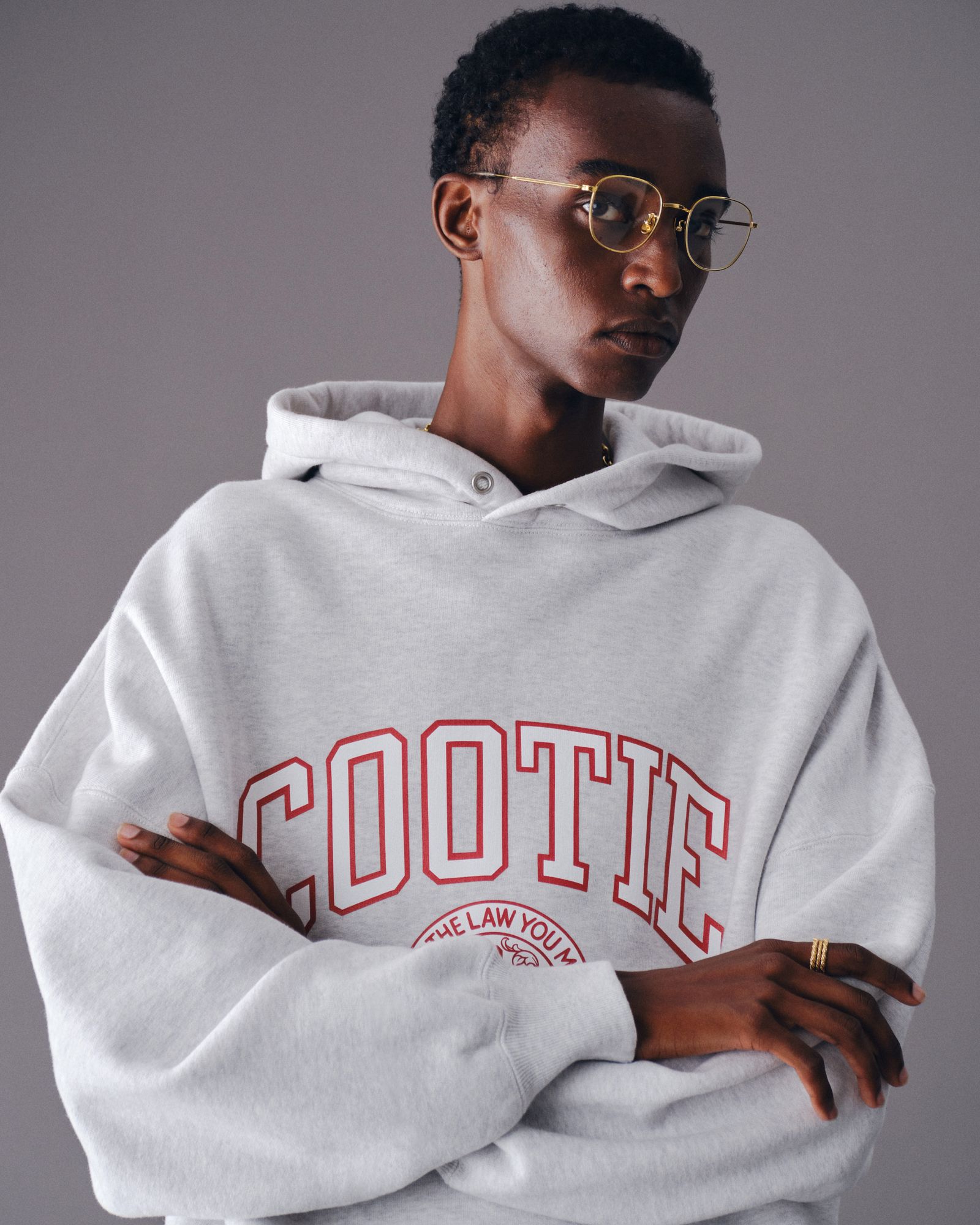COOTIE PRODUCTIONS - Heavy Oz Sweat Hoodie (COLLEGE) (OATMEAL