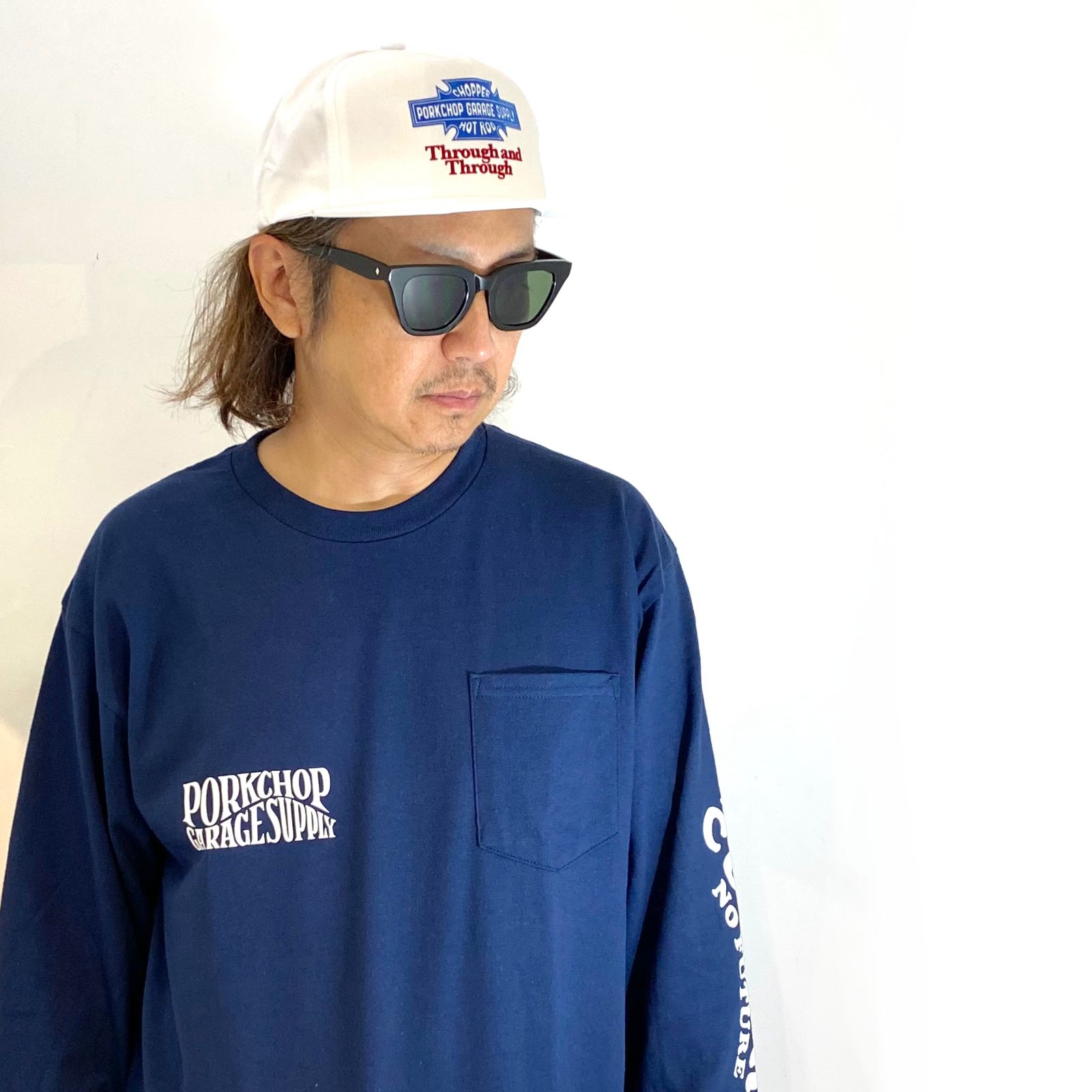 Through and Through CAP (WHITE) / ロゴ プリント キャップ