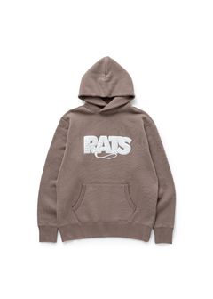 【ラスト1点】BOX LOGO HOODIE (KHAKI) / ロゴ アップリケ スウェット パーカー