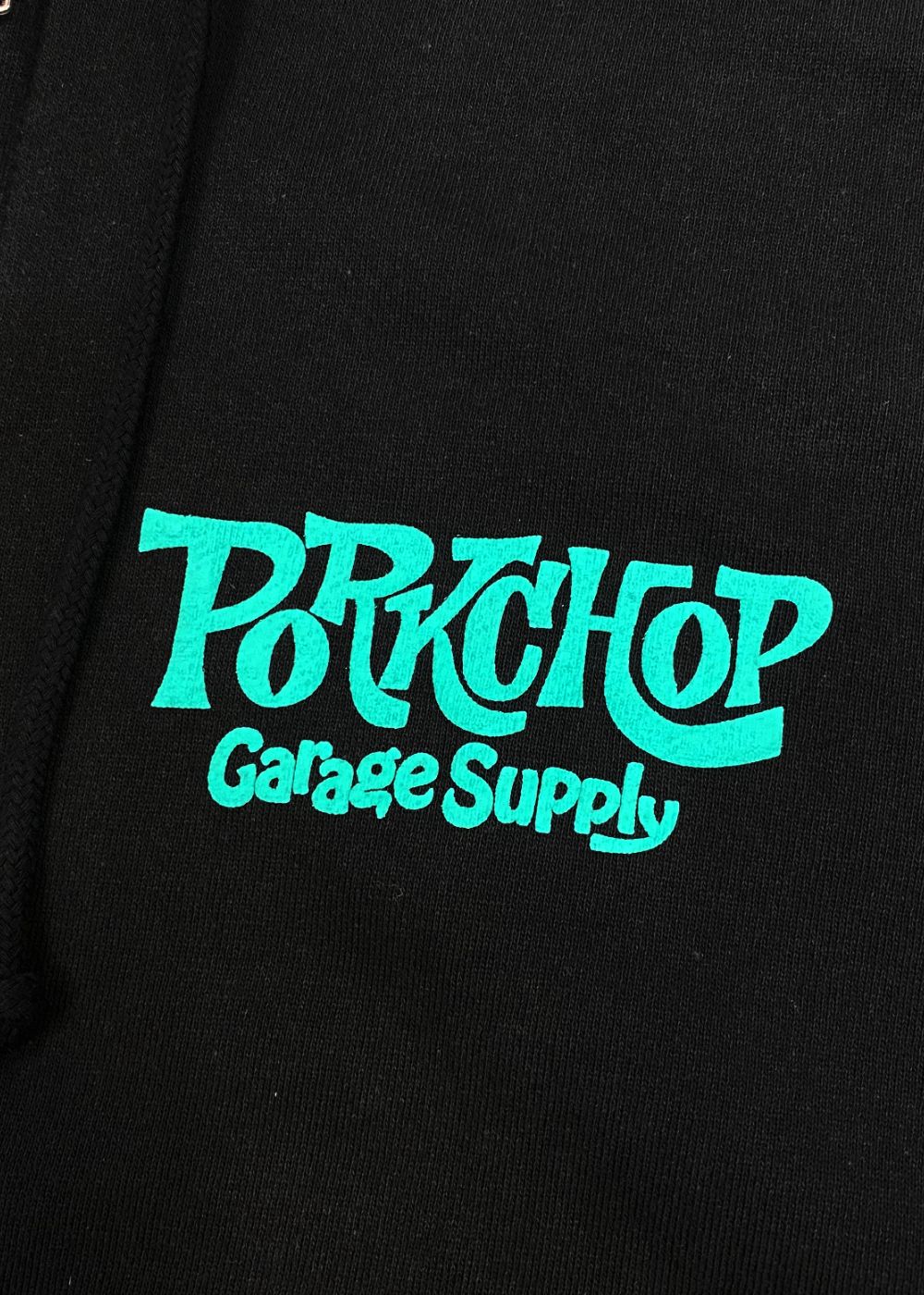 SC LOGO ZIP UP HOODIE (BLACK) / SC ロゴ スウェット ジップパーカー