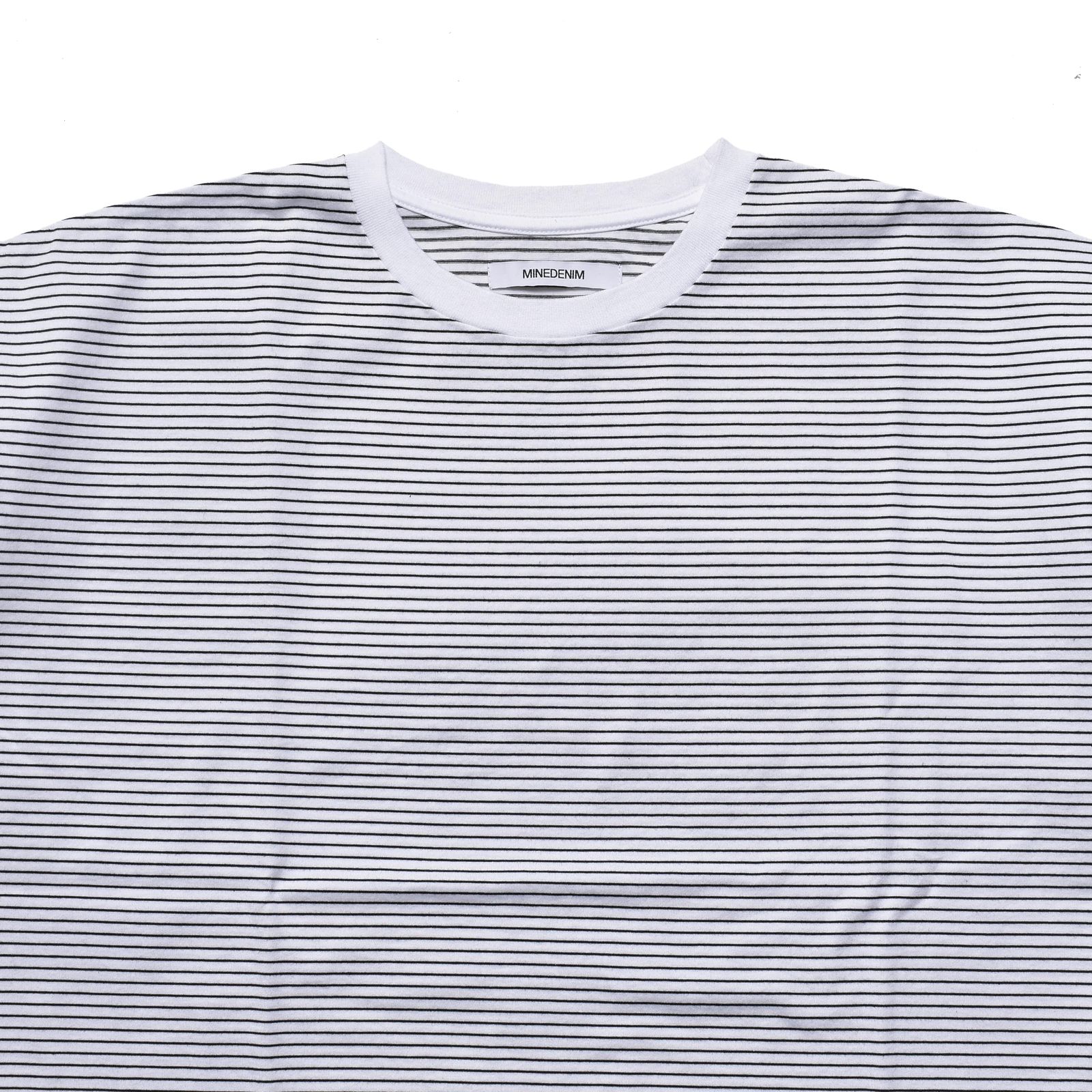 Micro Border Loose Crewneck T-SH (WPT) / オリジナル ボーダー ワイド Tシャツ