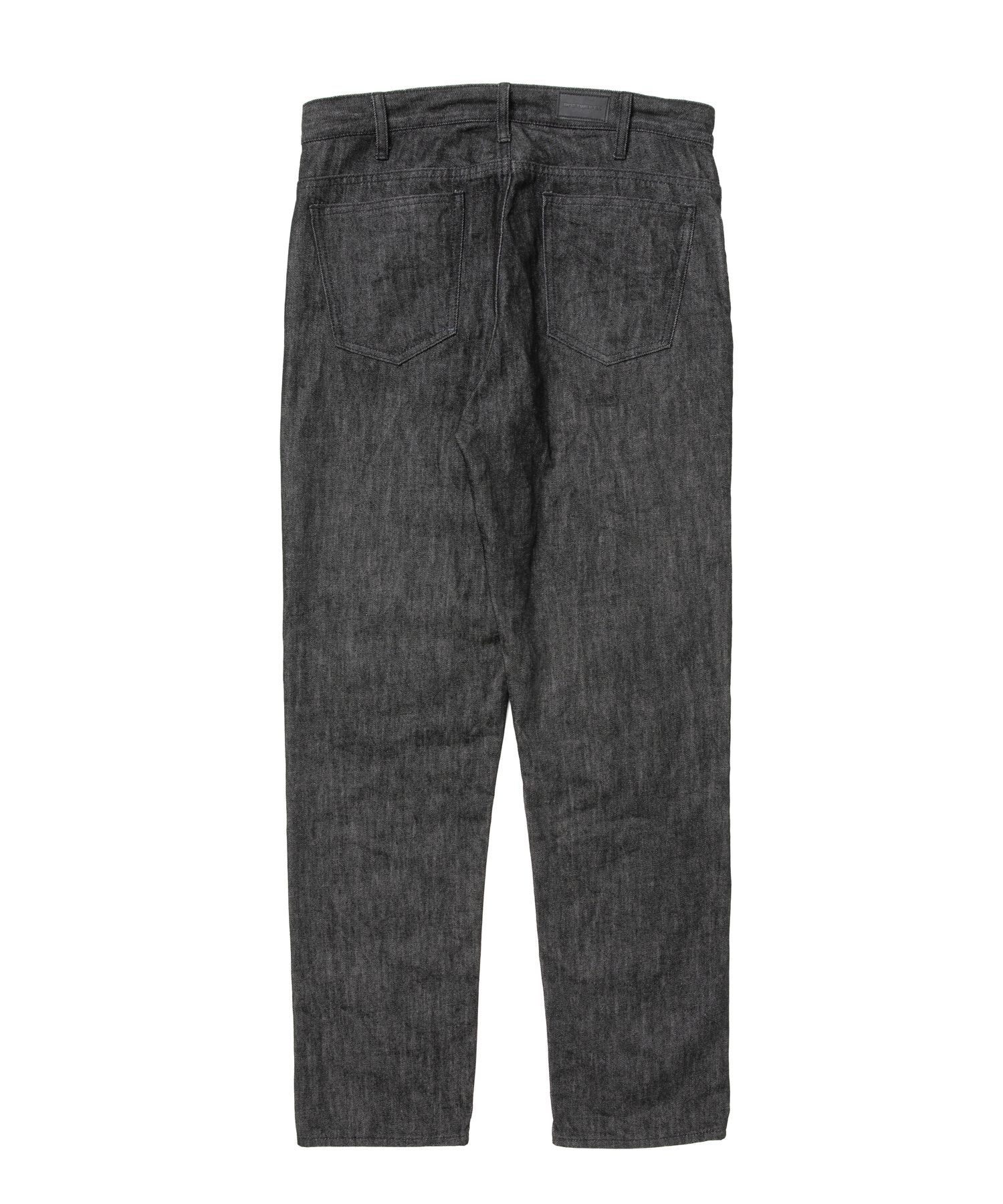 R9 05 DENIM PANTS (BLACK) / テーパード デニム パンツ