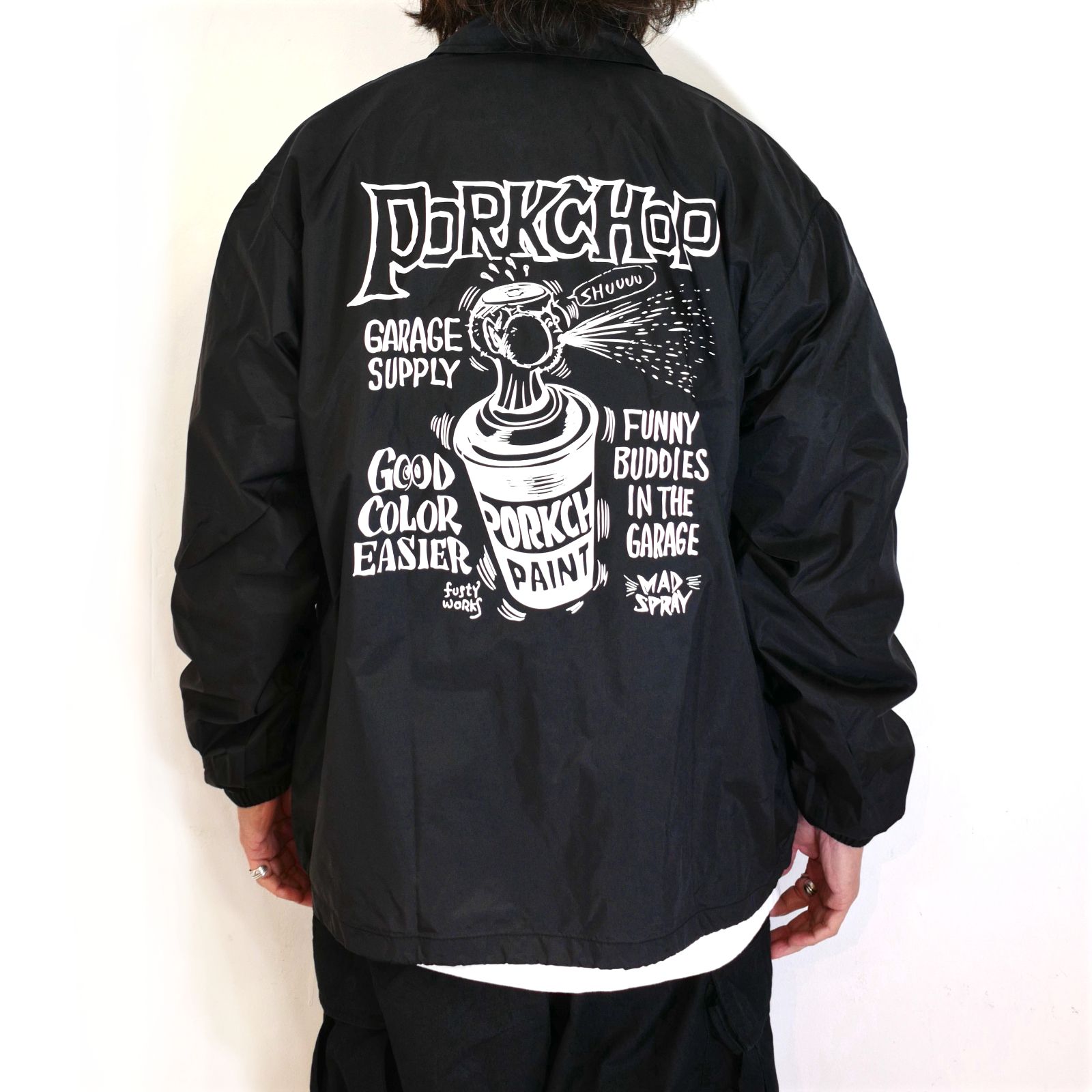 MAD SPRAY COACH JKT (BLACK) / マッドスプレー オリジナル コーチジャケット