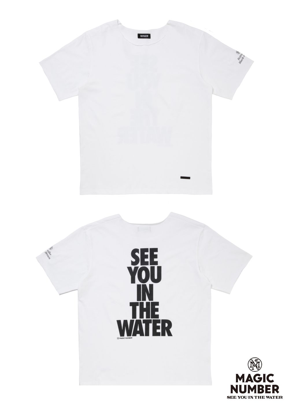 RWMN CUTOFF TEE (WHITE) / マジックナンバー コラボ オリジナル カットオフ Tシャツ