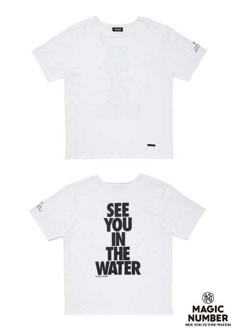 RWMN CUTOFF TEE (WHITE) / マジックナンバー コラボ オリジナル カットオフ Tシャツ