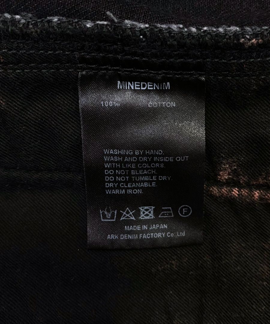 MINEDENIM - ×WILLY CHAVARRIA Black Denim CB.RAVER PANTS MINEDENIM - ×WILLY CHAVARRIA Black Denim CB.RAVER PANTS