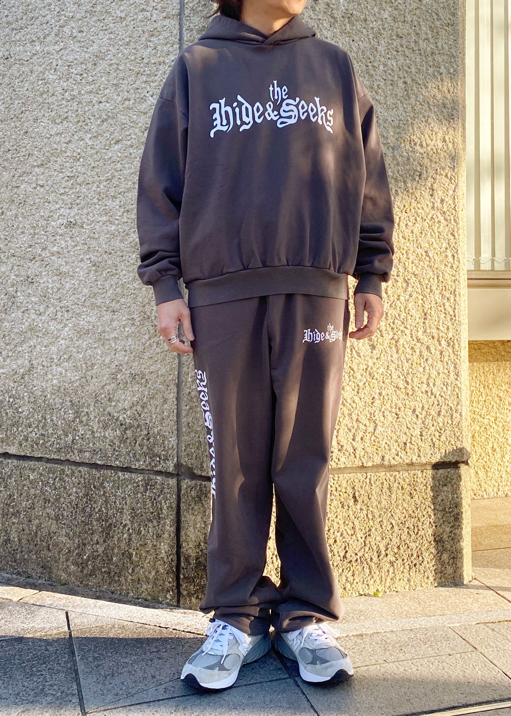 The H&S Hooded Sweat Shirt (CHARCOAL GRAY) / 西浦徹 コラボ スウェット パーカー