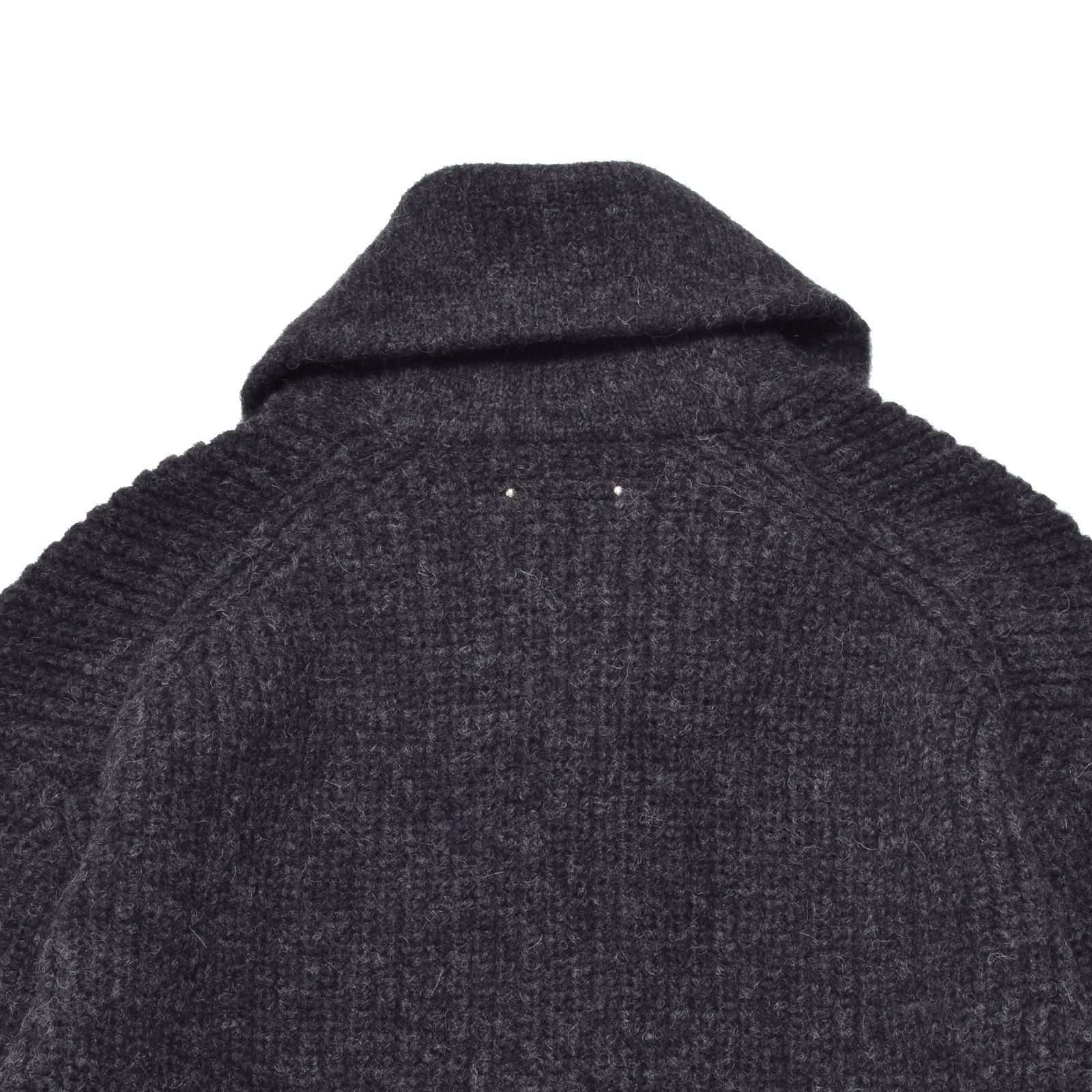 Baby Alpaca Wool Shawl Collar Knit Cardigan (CGR) / アルパカ ウール ショールカラー ニット カーディガン