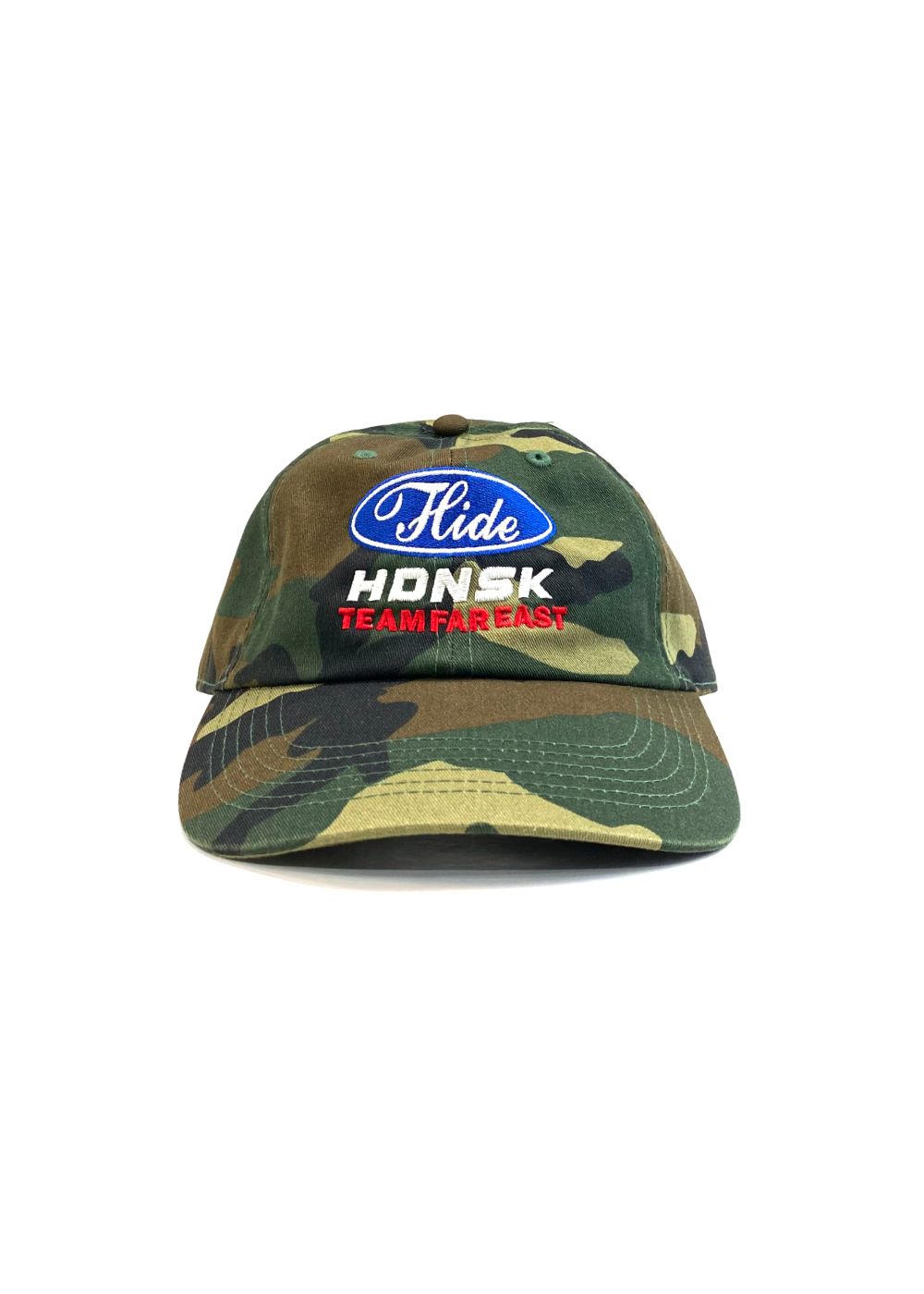 HDNSK CAP (CAMO) / 刺繍ロゴ ベースボールキャップ