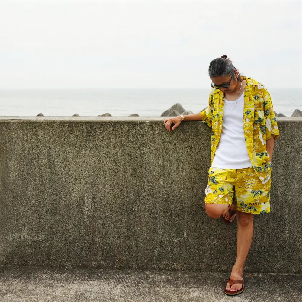 【ラスト1点】× WACKO MARIA SH (YSP) / ワコマリア コラボハワイアンシャツ / セットアップ可能