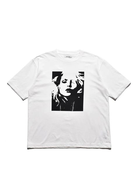 Monochrome Two tone Face Crewneck T-SH  (WHT) / オリジナル プリント Tシャツ