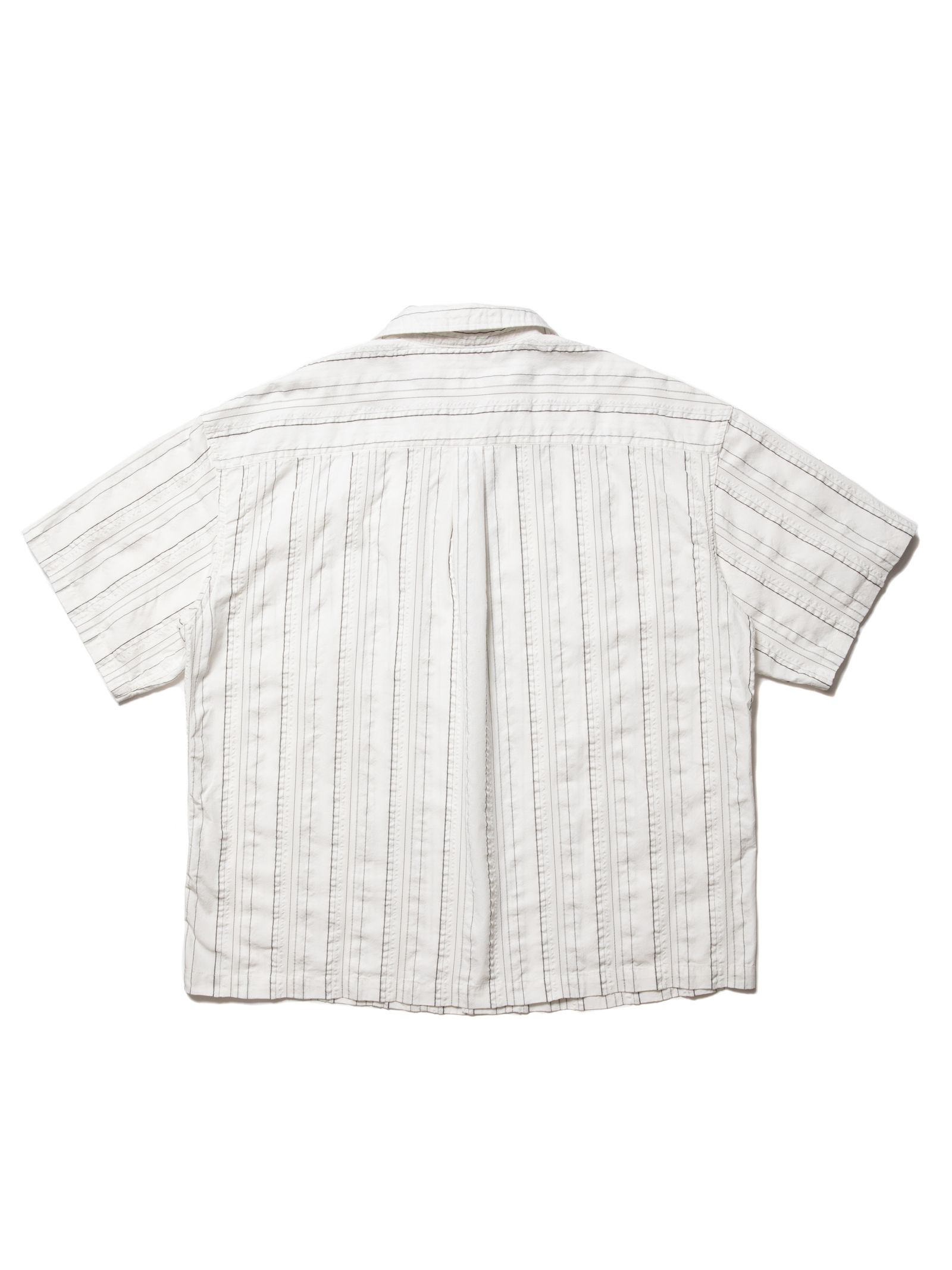 COOTIE PRODUCTIONS - Stripe Sucker Cloth Open Collar S/S Shirt