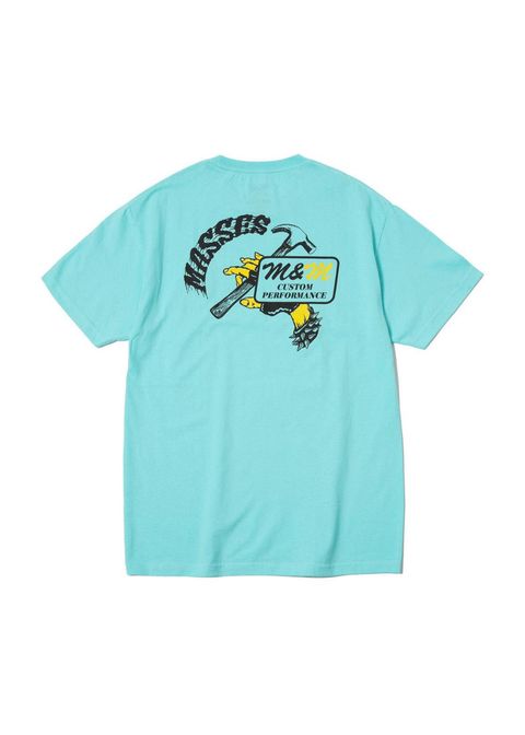 ×MASSES HAMMER T (GREEN) / マシス コラボレーション プリントT