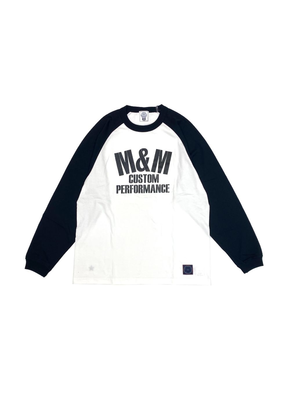 RAGLAN TEE (WHITE×BLACK) / ラグラン ロングスリーブ Tシャツ