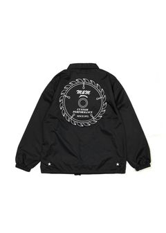 Coach Jacket (BLACK) / プリント コーチジャケット