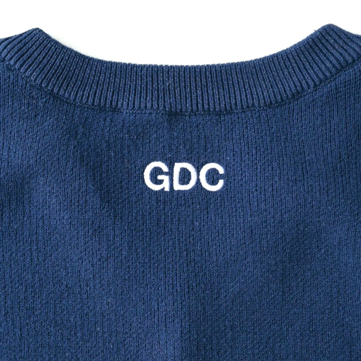GDC×TW Cotton Knit Vest (NAVY) / ×TW コラボ ニット ベスト