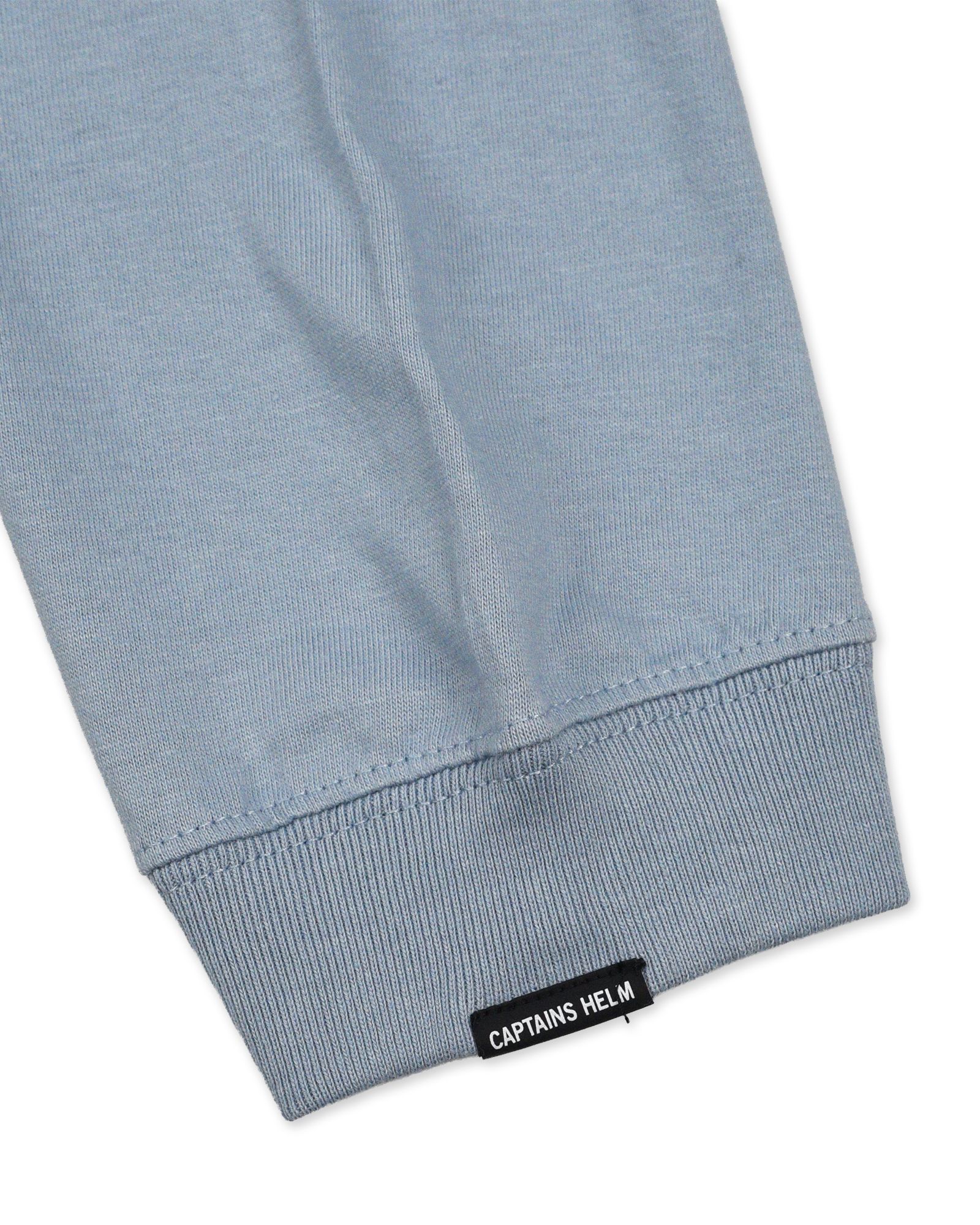 TRADEMARK LOGO LS TEE (LIGHT BLUE) / ロゴ プリント ロンT