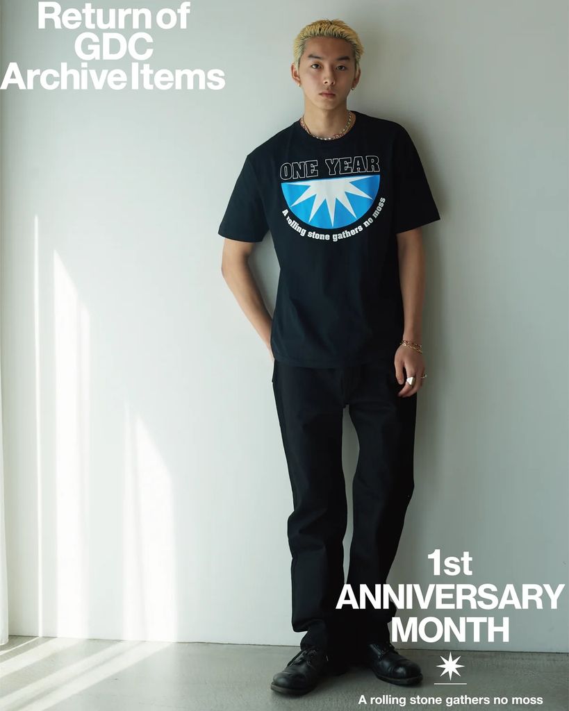 Half Star TEE 1th Limited (BLACK) / GDC 復活 1周年記念 Tシャツ