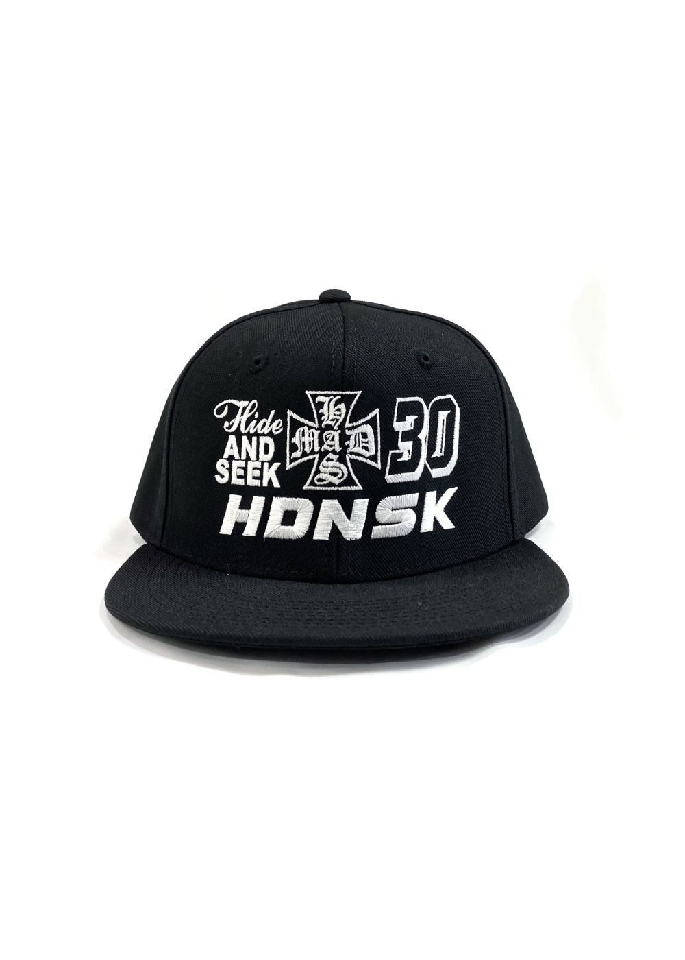 【ラスト1点】30 Baseball CAP (BLACK) / 刺繍ロゴ ベースボールキャップ