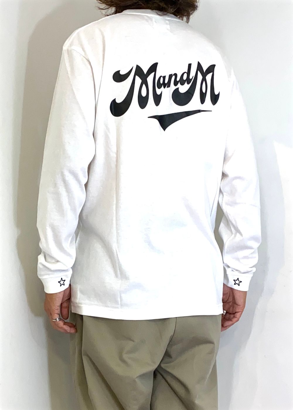 【ラスト1点】Print L/S Tee (WHITE) / プリント ロンT
